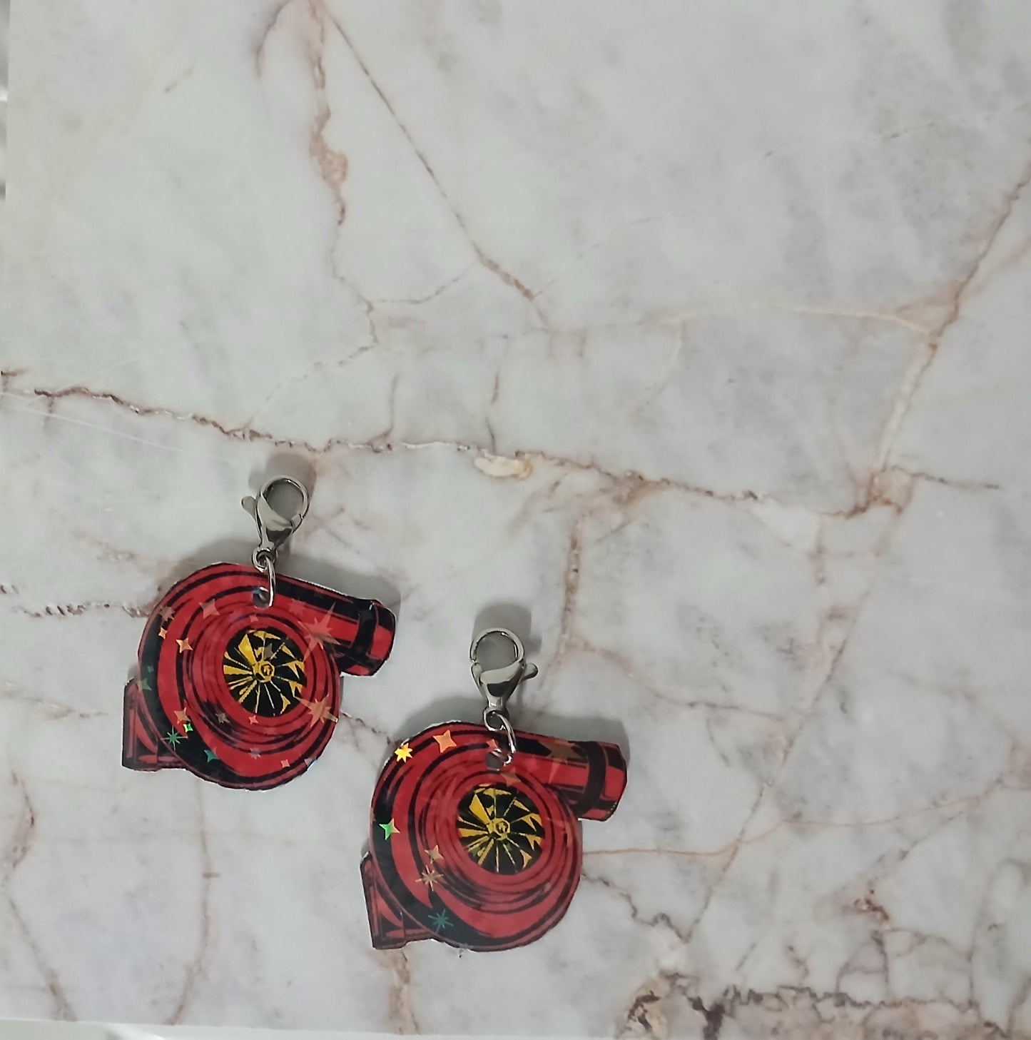 Red Turbo Interchangeable Earrings