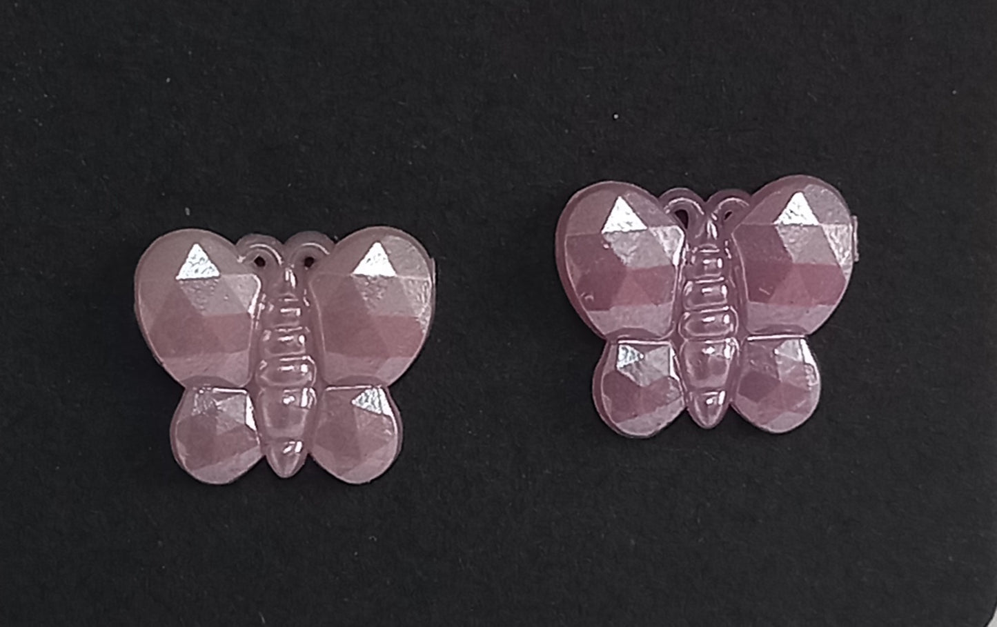 Purple Butterfly Stud Earring