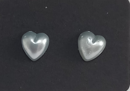 Blue Heart Stud Earring