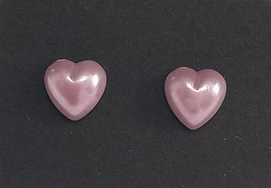 Purple Heart Stud Earring