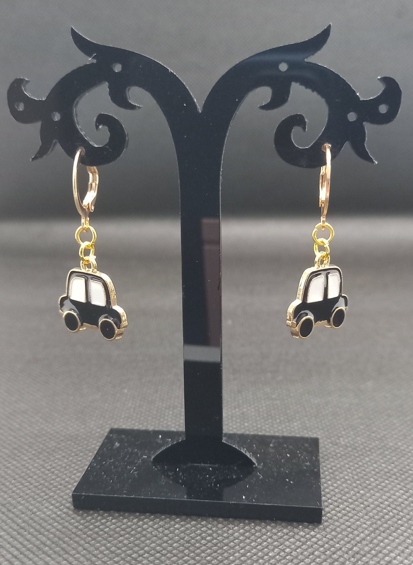 Black Car Earrings