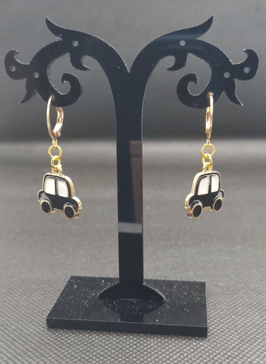 Black Car Earrings