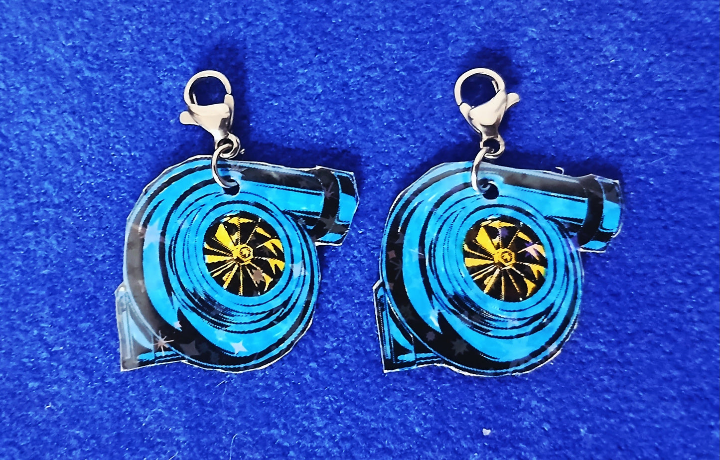 Blue Terbo Interchangeable Earrings