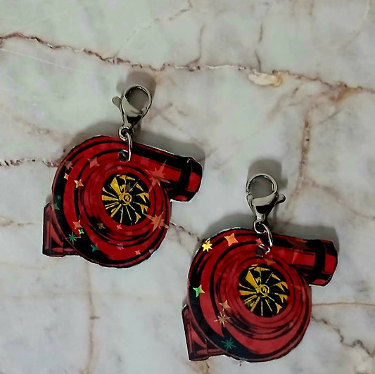 Red Turbo Interchangeable Earrings