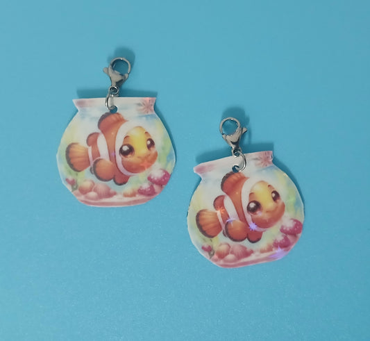 Fish in Aquarium Interchangeable Earrings