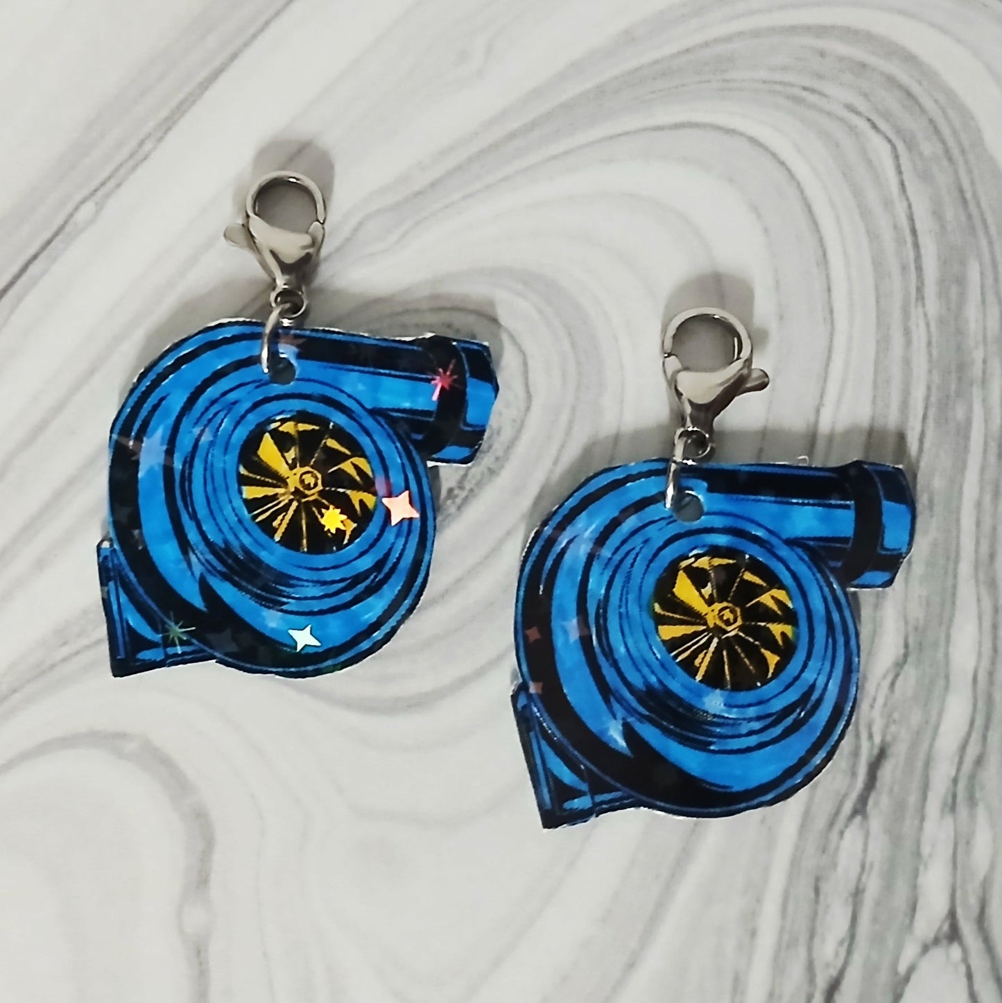 Blue Terbo Interchangeable Earrings