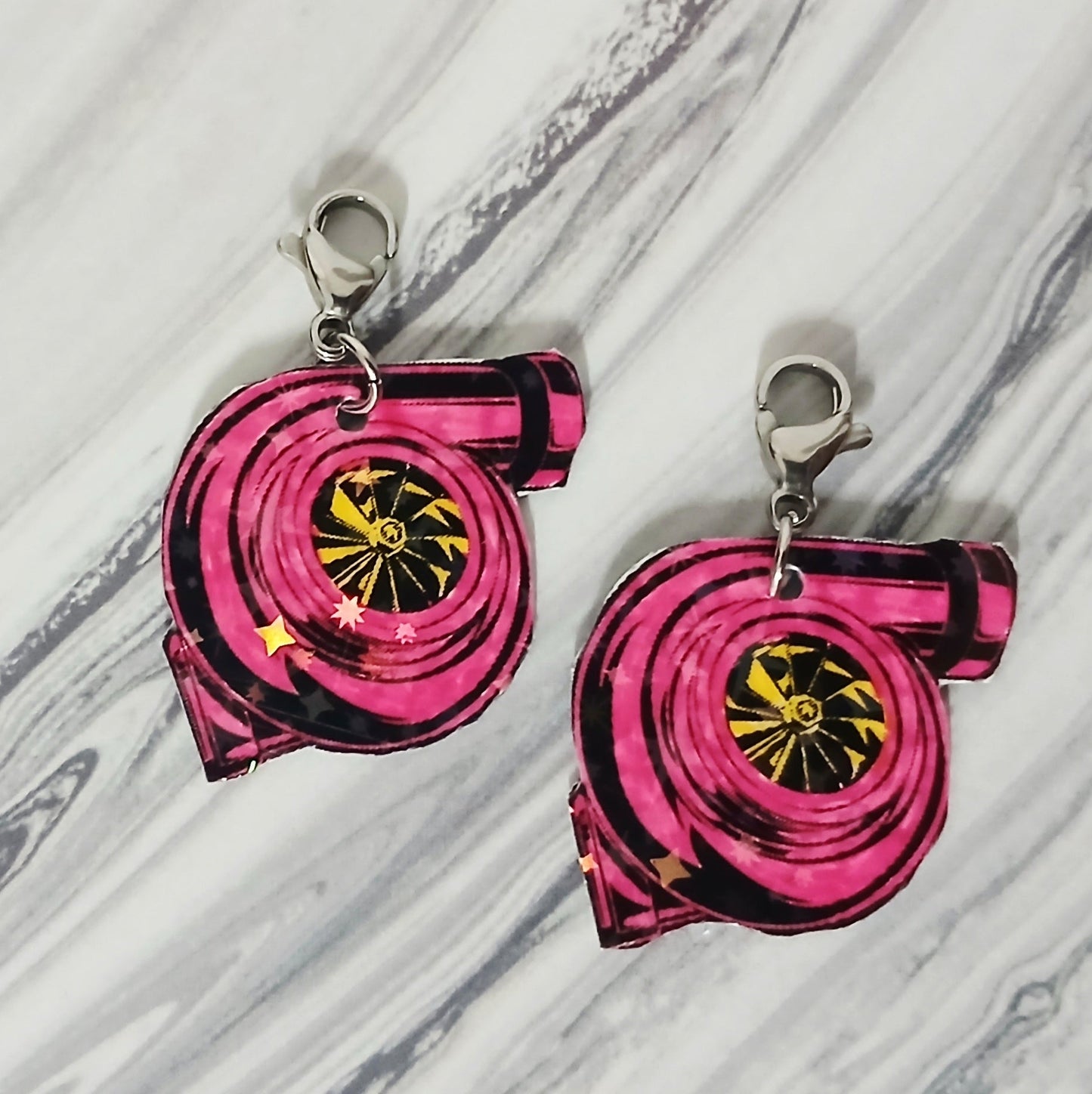 Pink Terbo Interchangeable Earrings