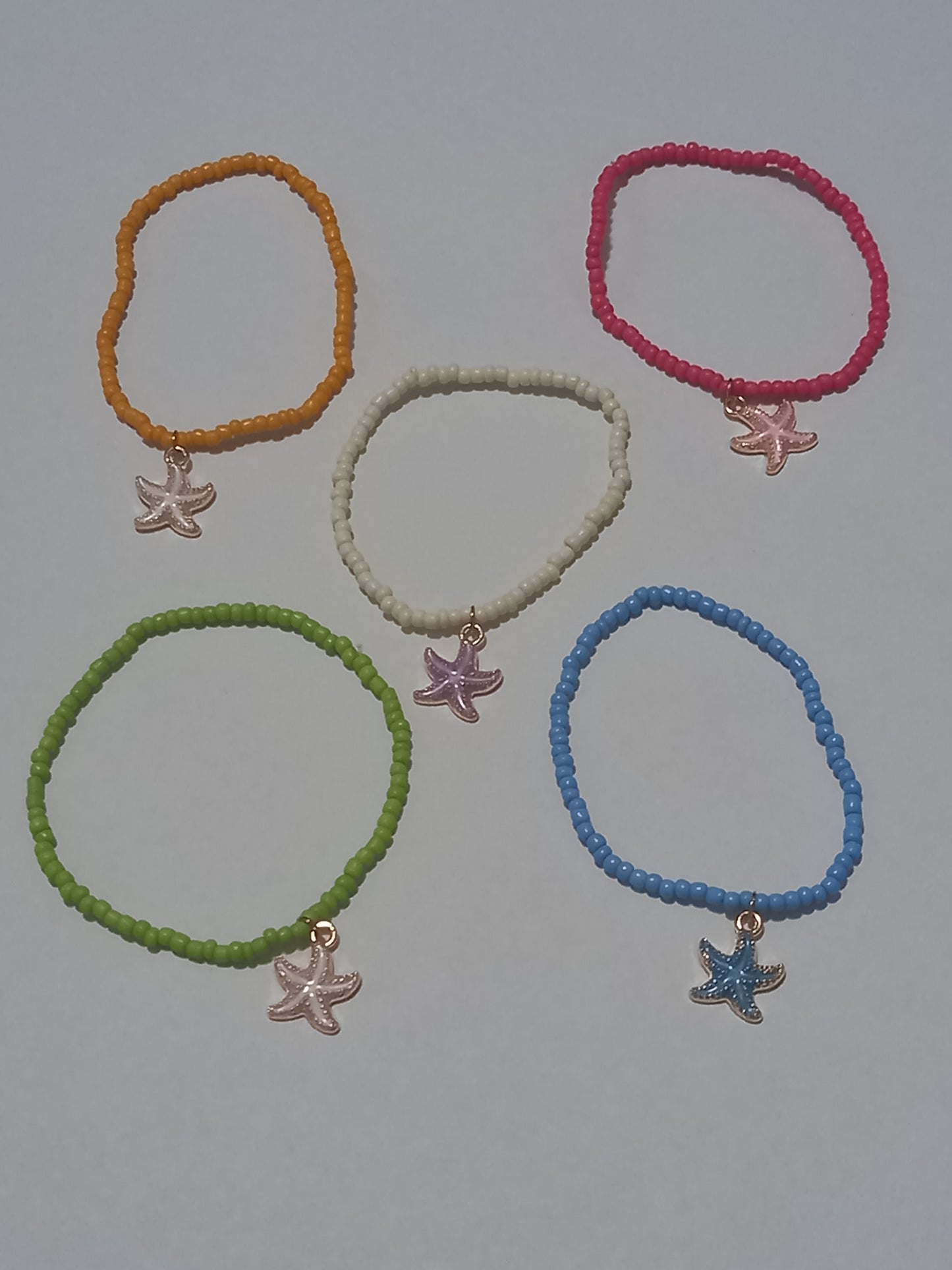 Random Colour Sea Star Beaded Bracelet